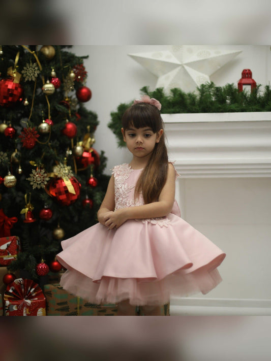 Bonita girl dress blush