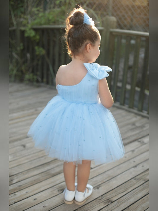 Stella pearl girl dress sky blue