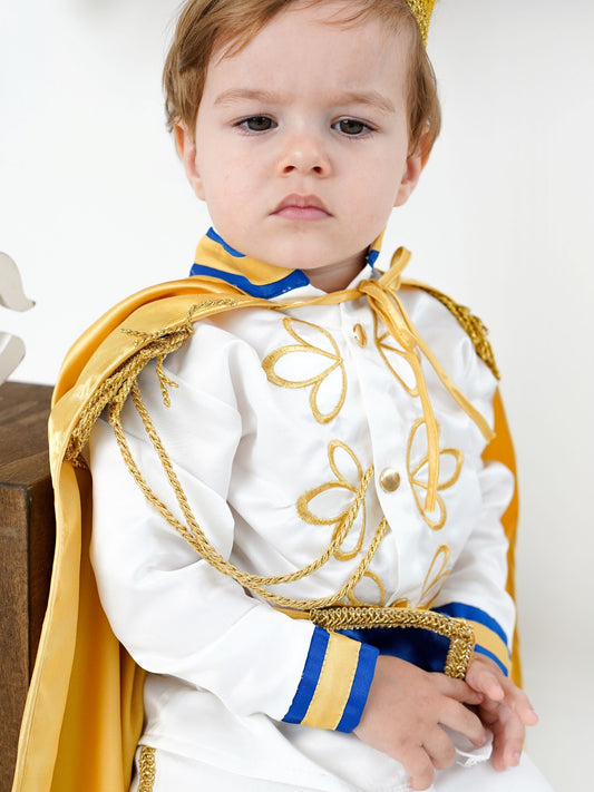 White Baby Boys Prince Royal Suit
