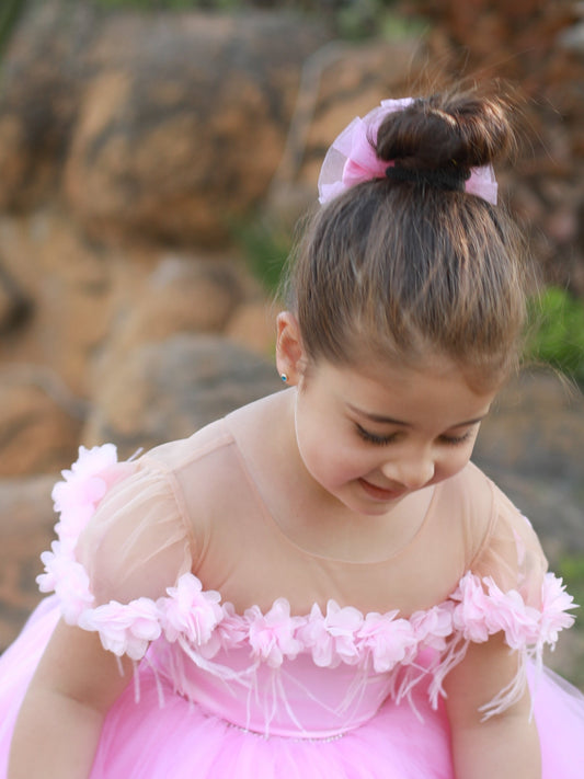 Rebecca flower girl dress pink