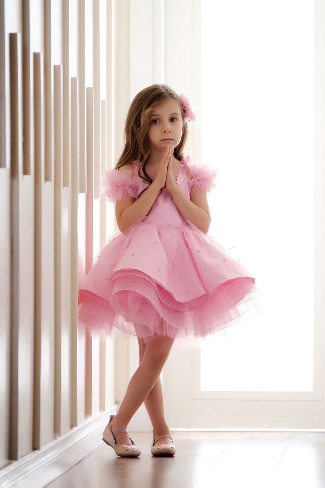 Taylor Girl Dress Pink Baby Girl Dress for Special Occasion