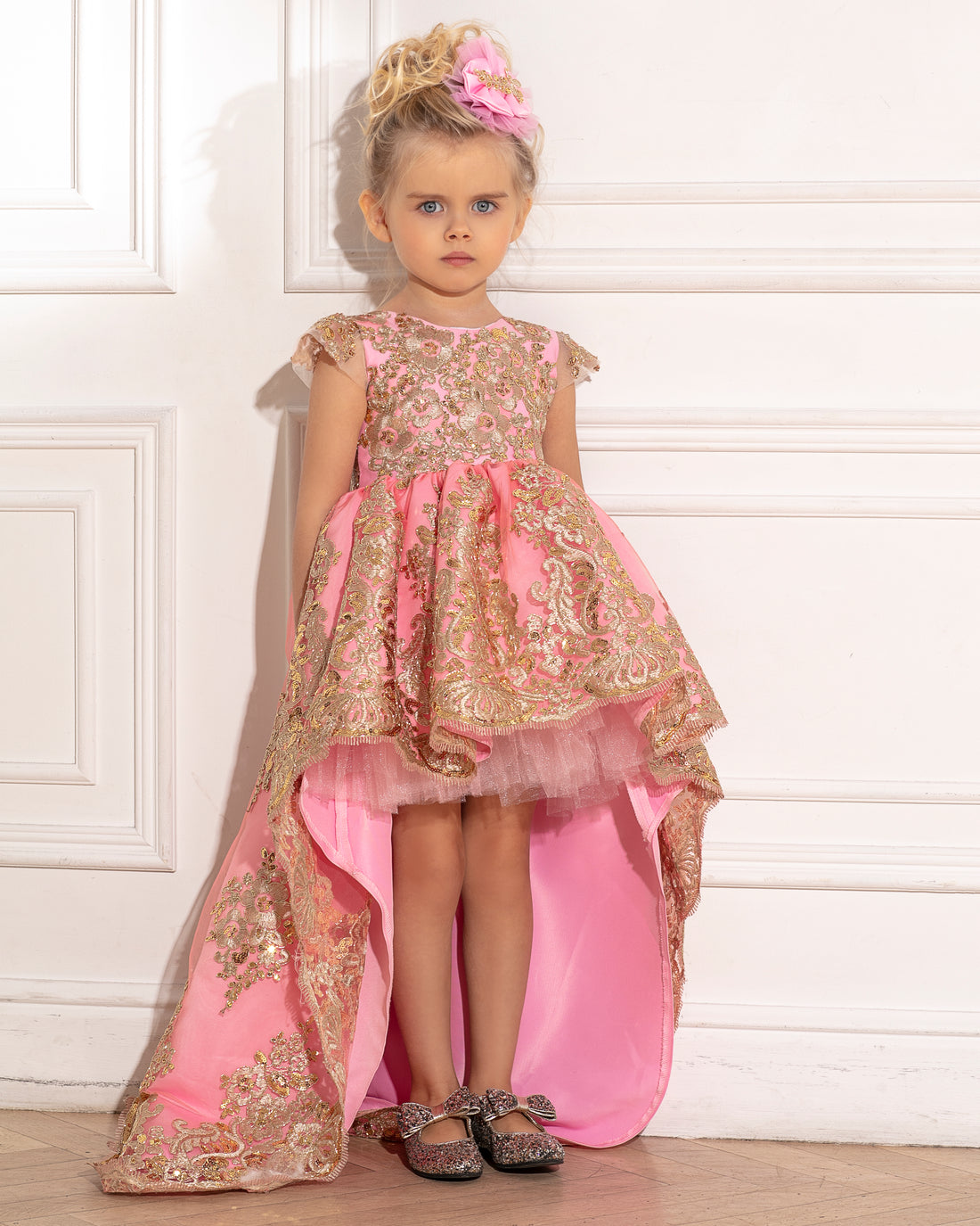 Princess Charlotte dress pink Baby Girl Dress for Special Occasion
