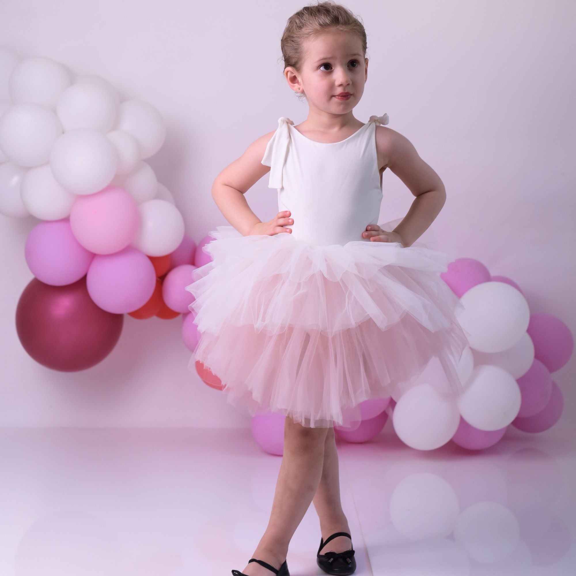 Professional Ballerina Dress | Tutu White Blush Professional Ballerina Dress | Tutu White Blush