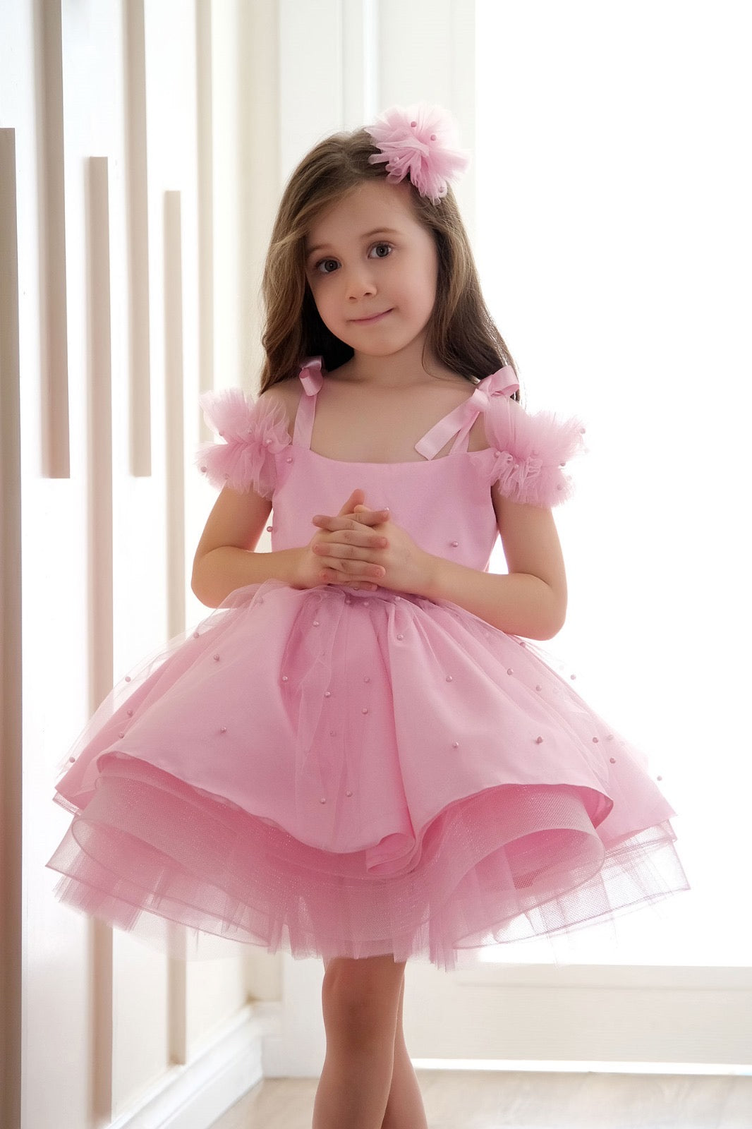 Taylor Girl Dress Pink Baby Girl Dress for Special Occasion