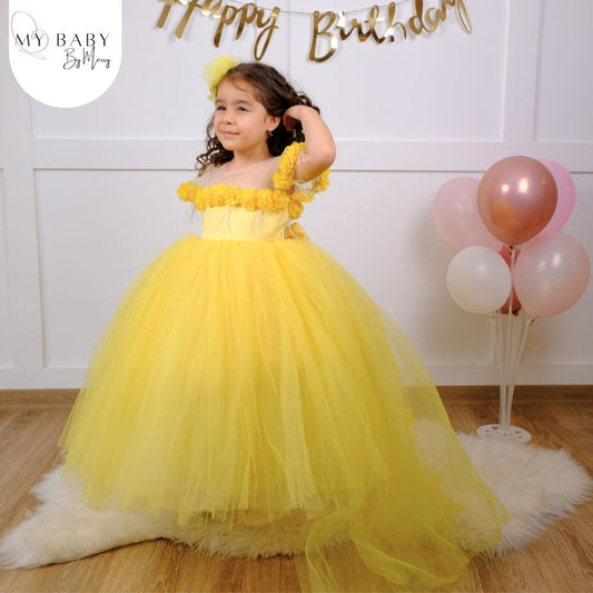 Rebecca folower girl dress yellow Baby Girl Dress