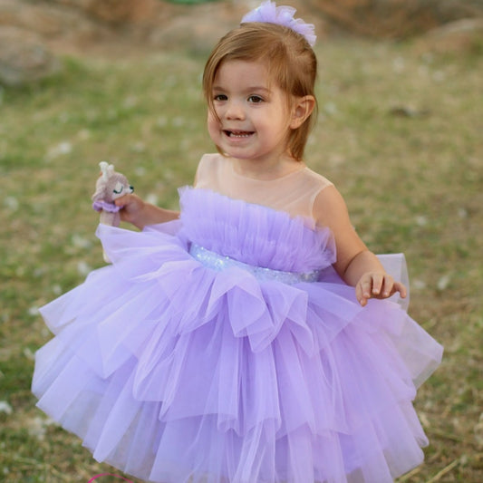 Pelin pillow girl dress lilac Baby Girl Dress
