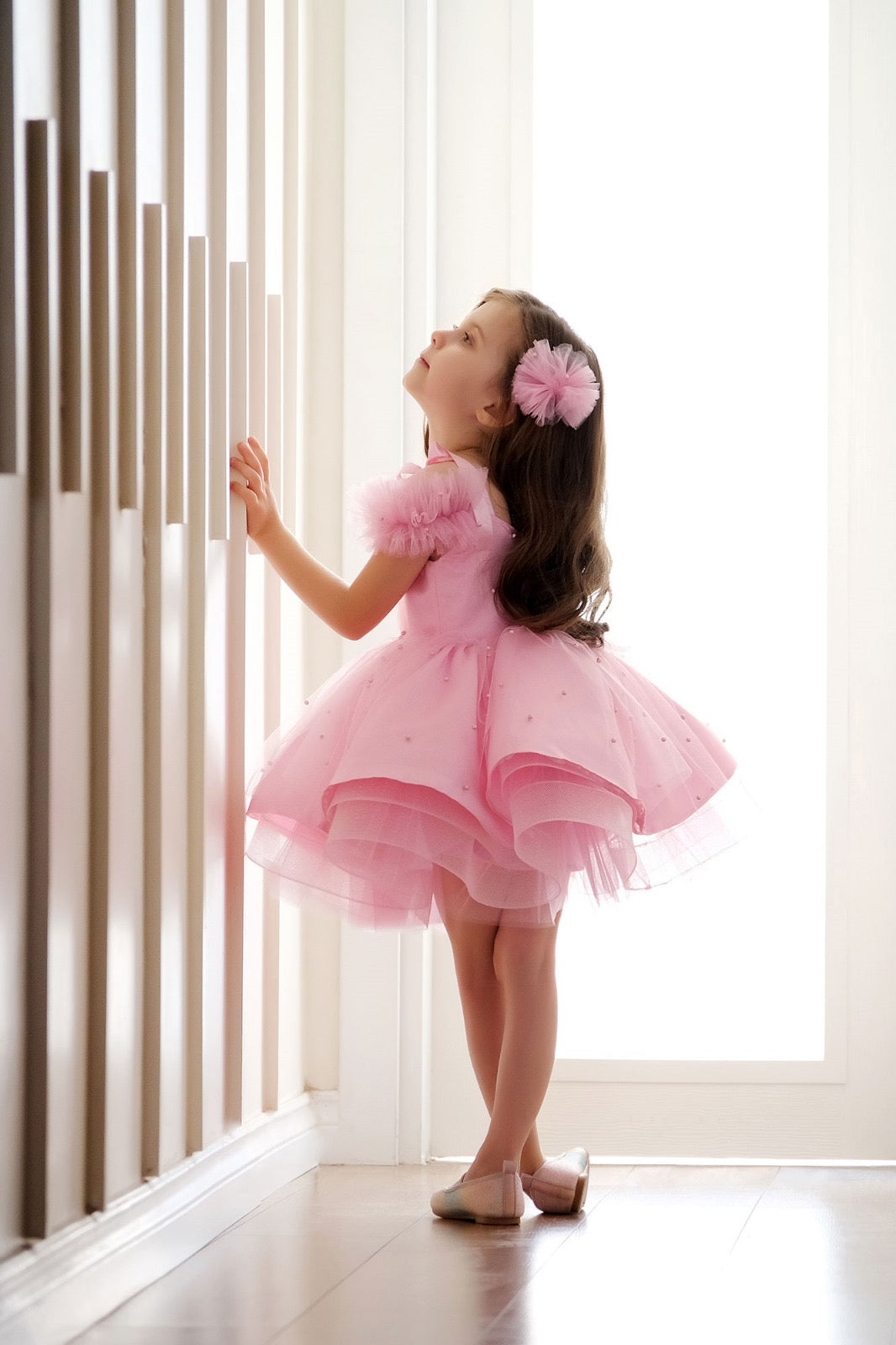 Taylor Girl Dress Pink Baby Girl Dress for Special Occasion