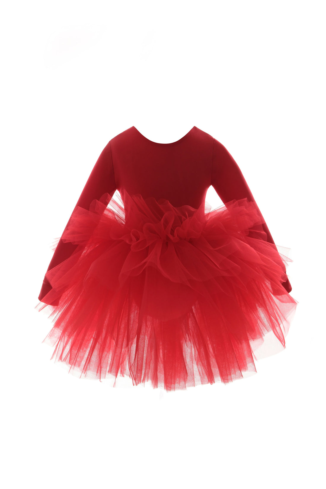 Ballerina tutu red Baby Girl Dress for Special Occasion