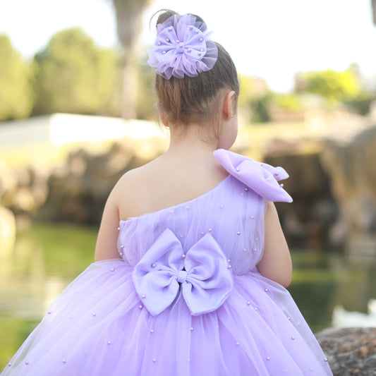 Stella pearl dress lilac Baby Girl Dress