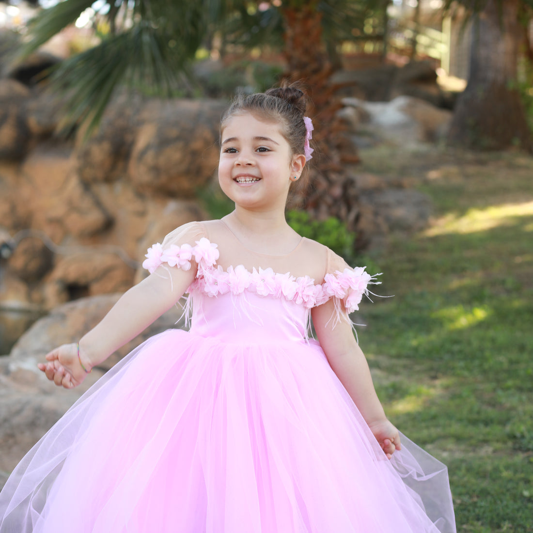pink flower girl dress 18 months Baby Girl Dress for Special Occasion