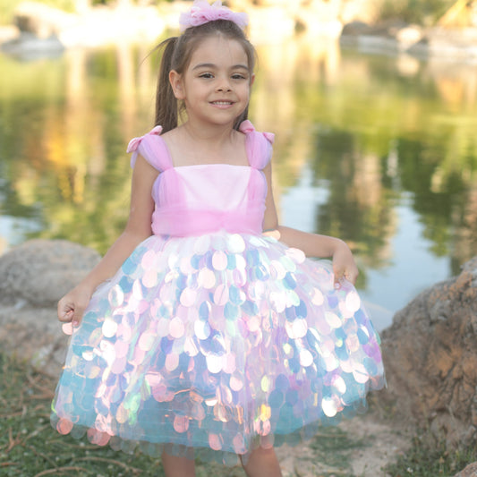Ariel costume pink Baby Girl Dress