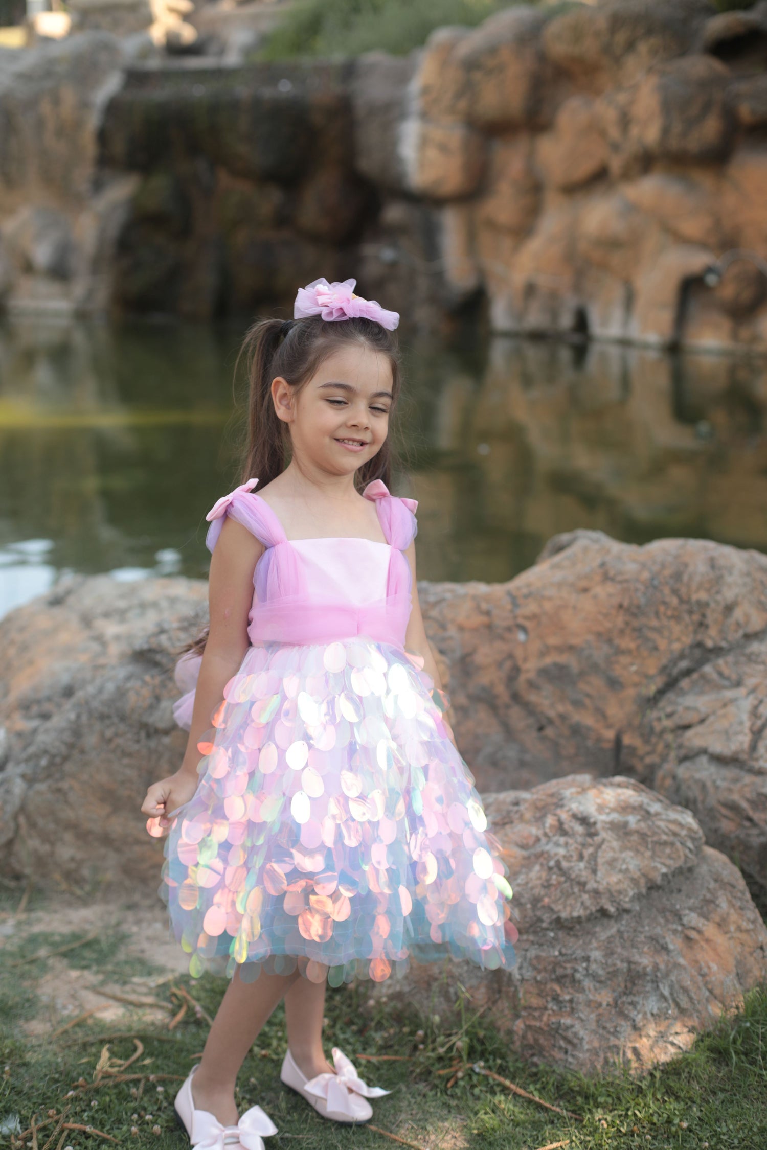 Ariel costume pink Baby Girl Dress