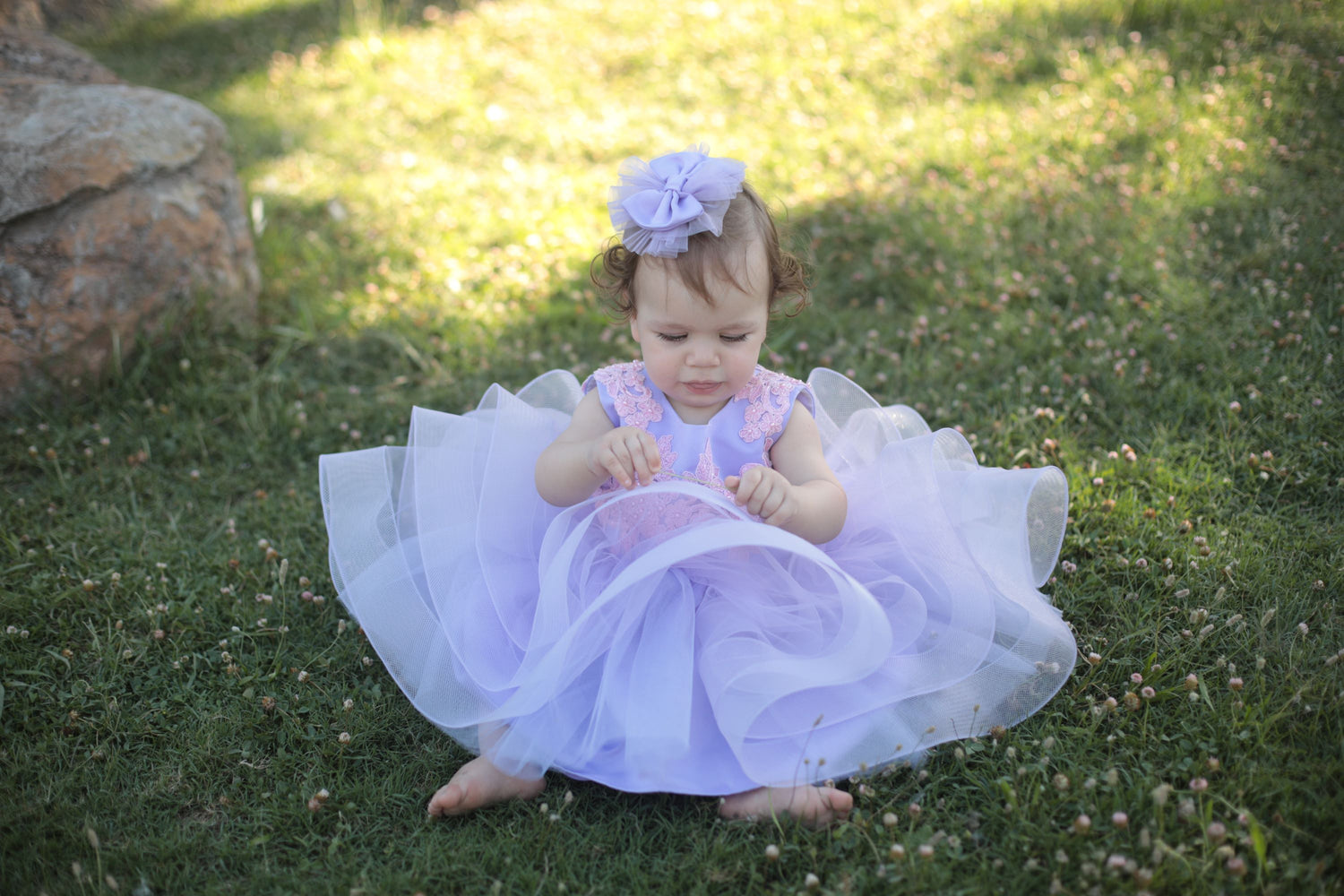 Olivia birthday baby dress lilac Baby Girl Dress