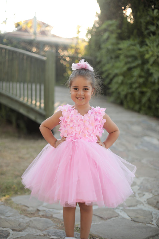 Nalla girl dress pink