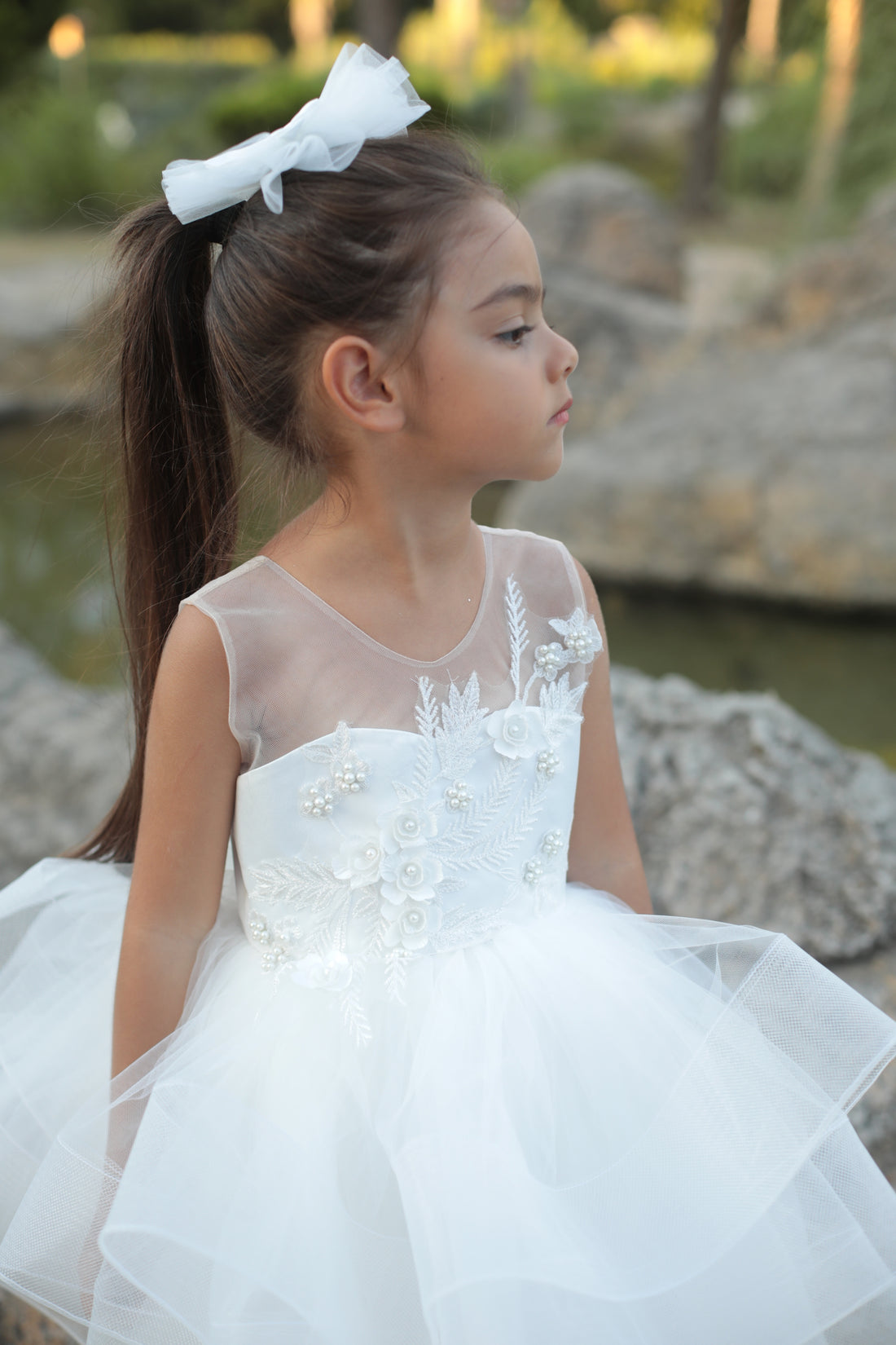 Ana pearl girl dress Baby Girl Dress for Special Occasion