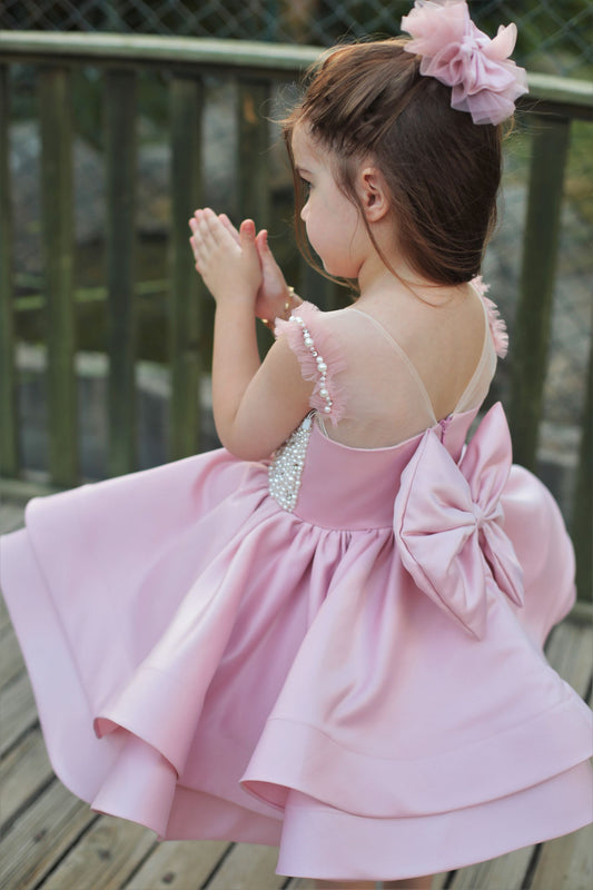 Ana girl dress blush