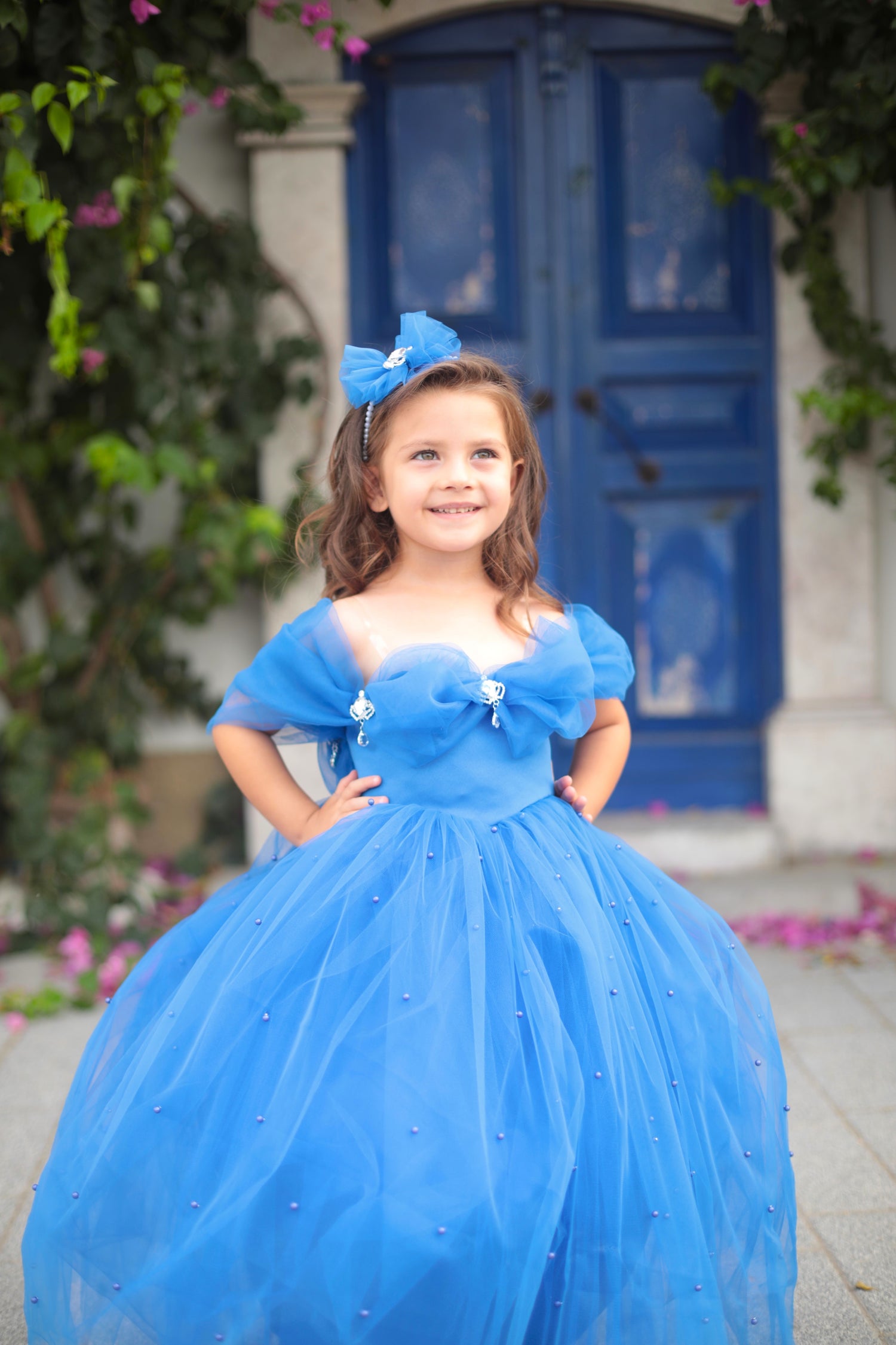 Cinderella girl dress royal blue Baby Girl Dress