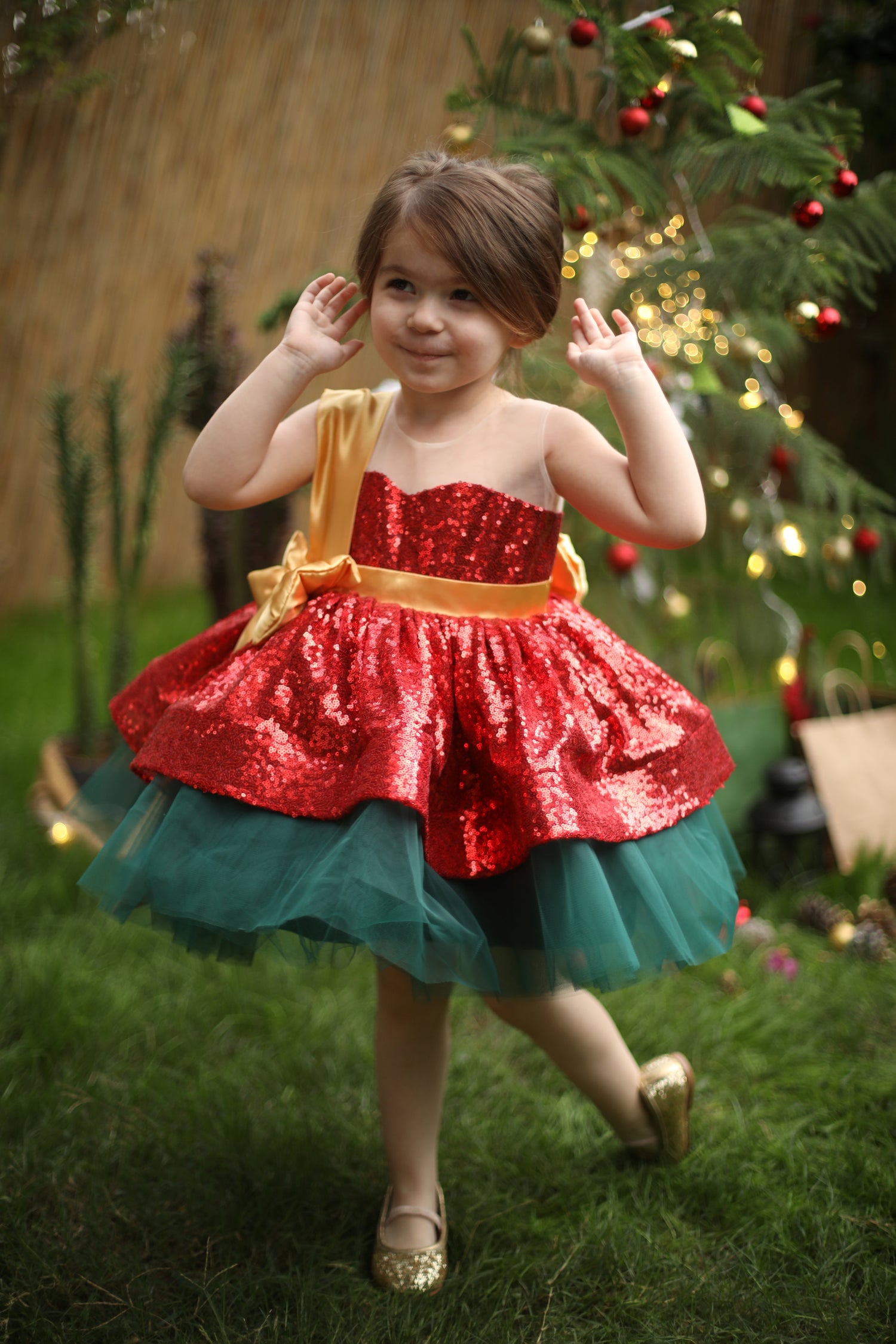 Gloria Christmas red dress Baby Girl Dress