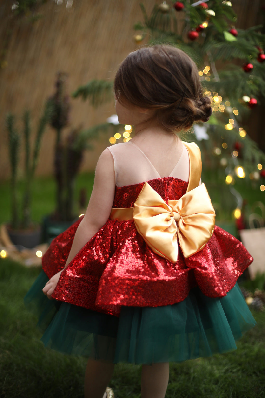 Gloria Christmas red dress Baby Girl Dress for Special Occasion