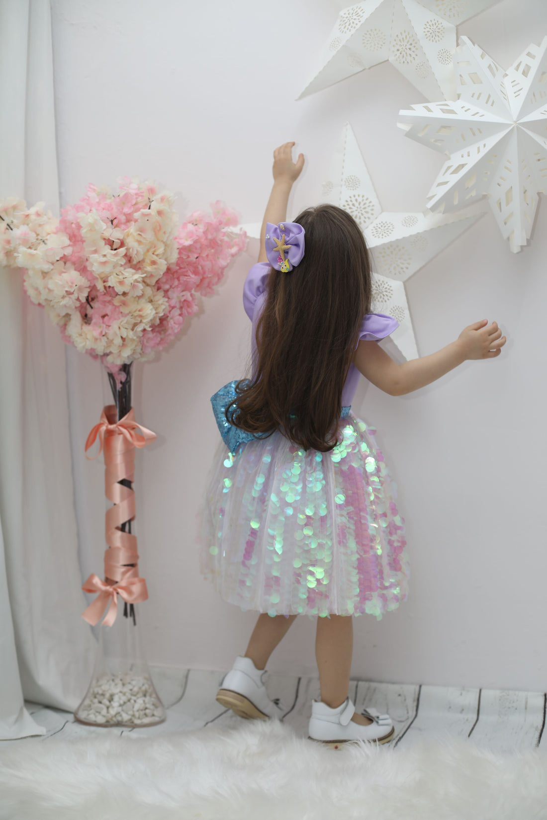 Ariel mermaid girl dress Baby Girl Dress for Special Occasion