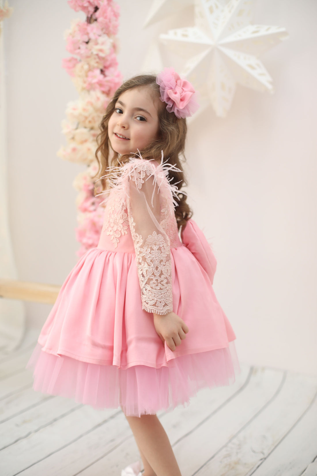 Pink baby girl dress Baby Girl Dress for Special Occasion