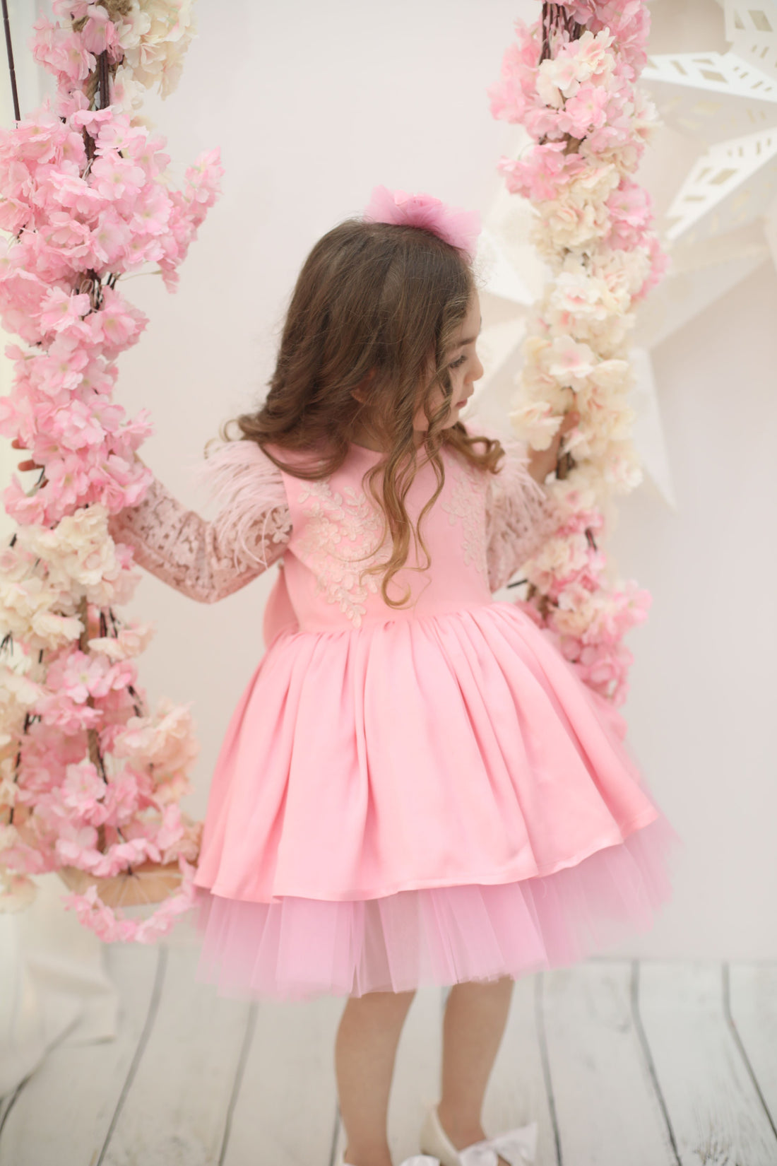 Pink baby girl dress Baby Girl Dress for Special Occasion
