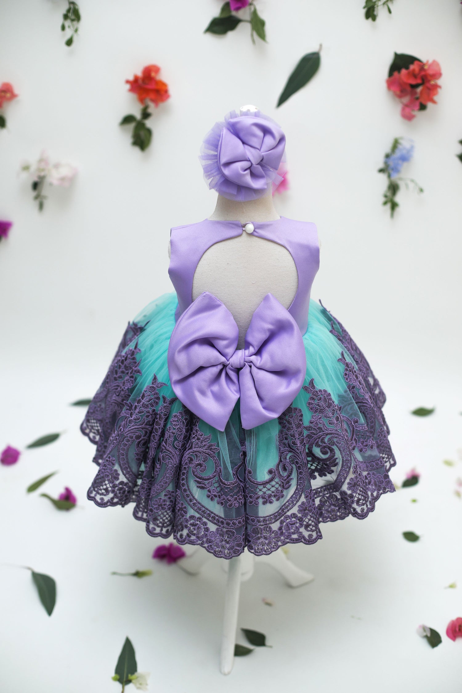 Esma flower girl dress turqouise Baby Girl Dress