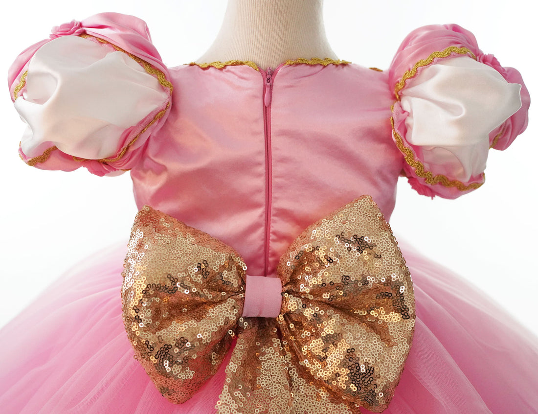 Aurora girl dress pink Baby Girl Dress for Special Occasion