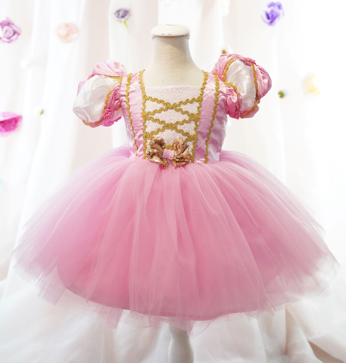 Aurora girl dress pink Baby Girl Dress for Special Occasion