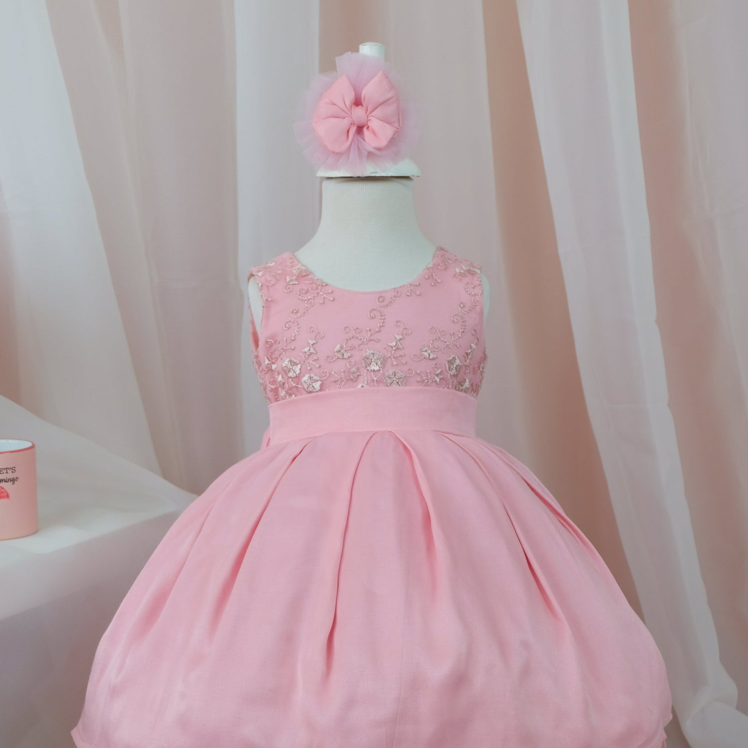 Bonita pink girl dress Baby Girl Dress