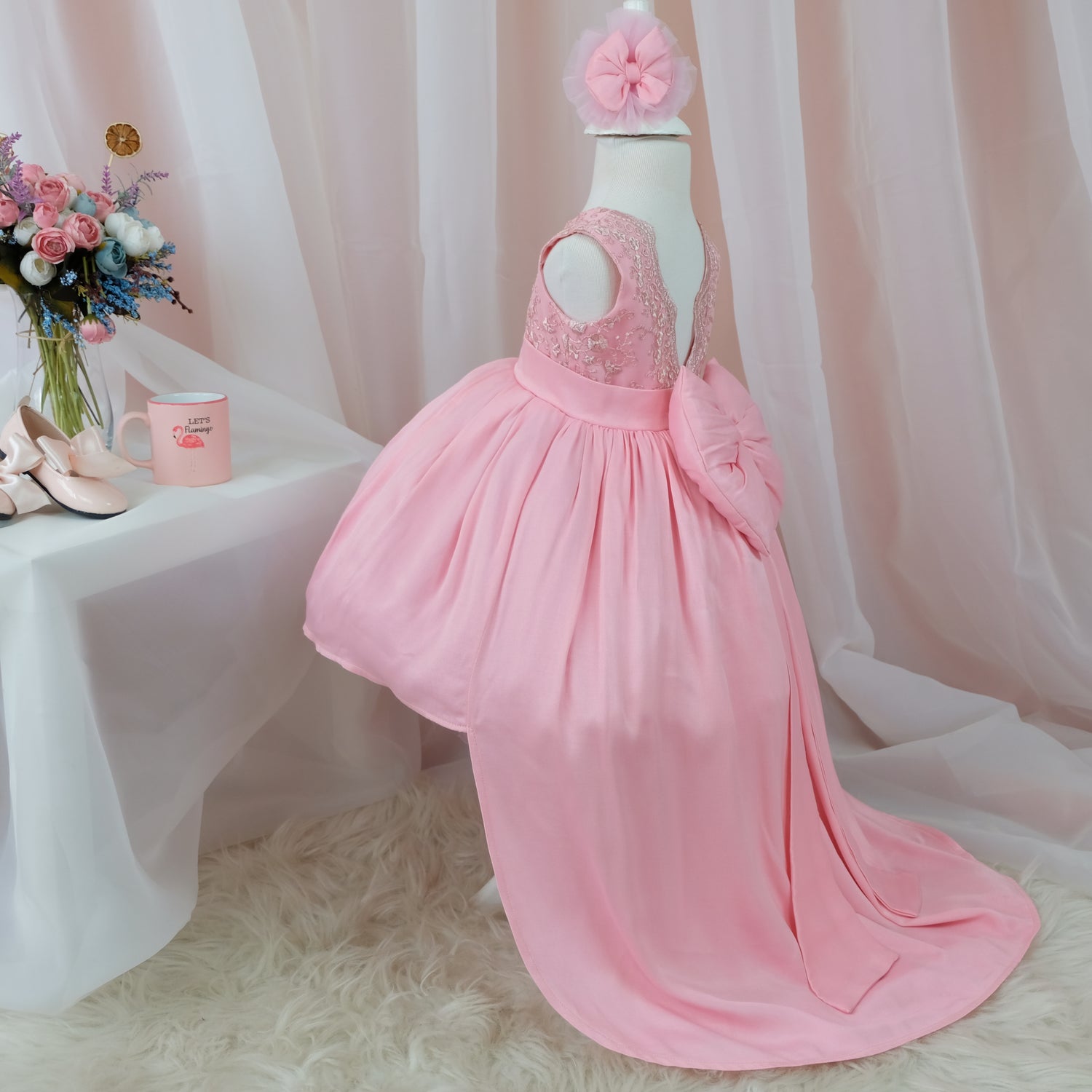 Bonita pink girl dress Baby Girl Dress