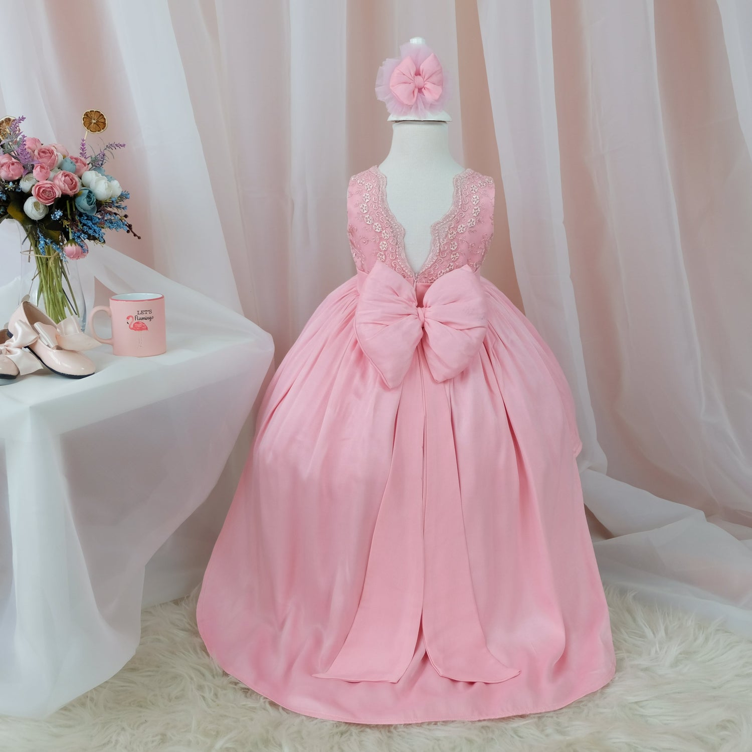 Bonita pink girl dress Baby Girl Dress