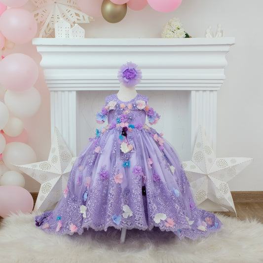 Quinceanera Dress Puffy Lilac Baby Girl Dress