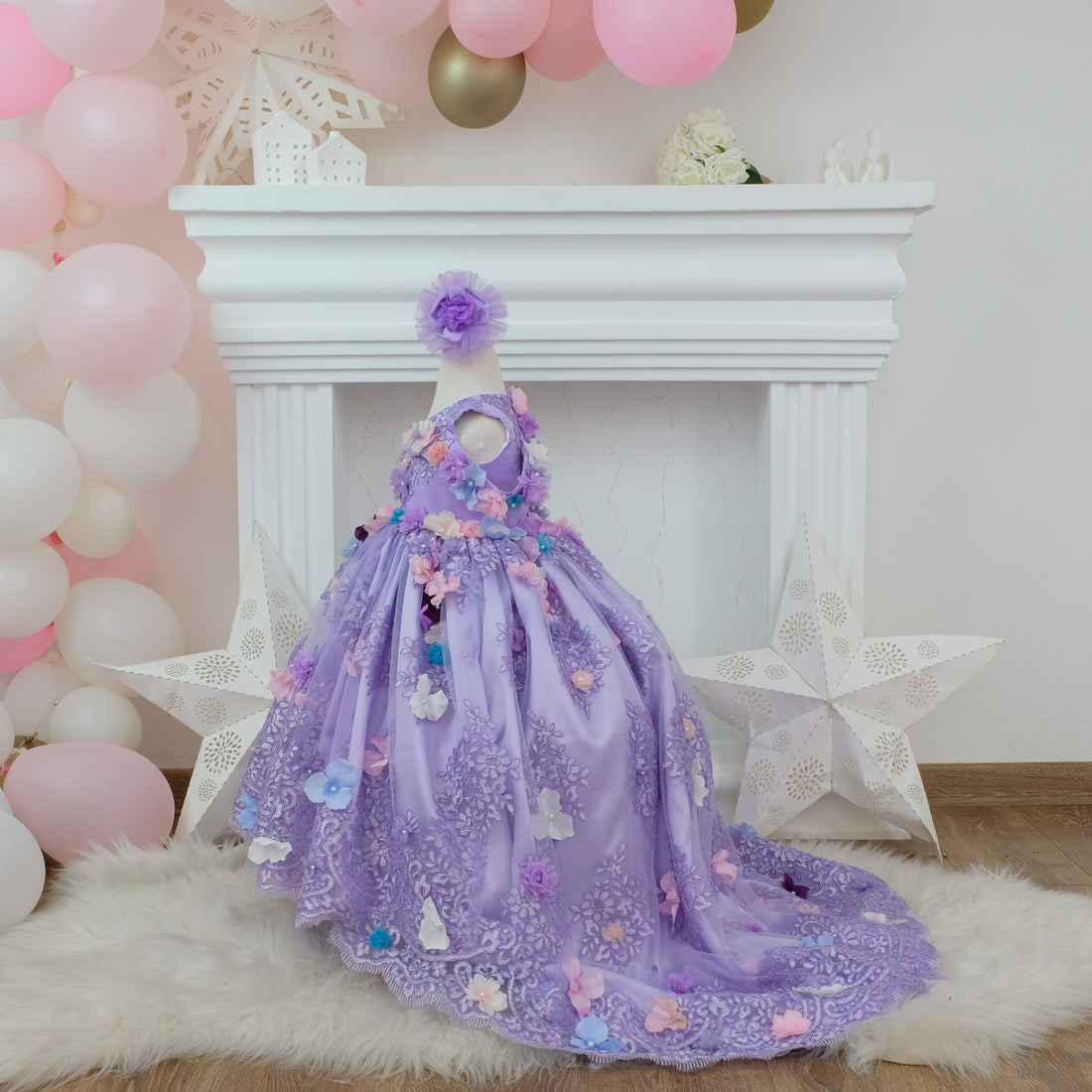 Quinceanera Dress Puffy Lilac Baby Girl Dress for Special Occasion