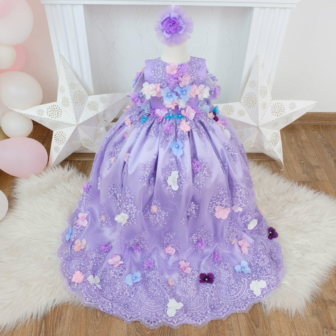 Quinceanera Dress Puffy Lilac Baby Girl Dress for Special Occasion