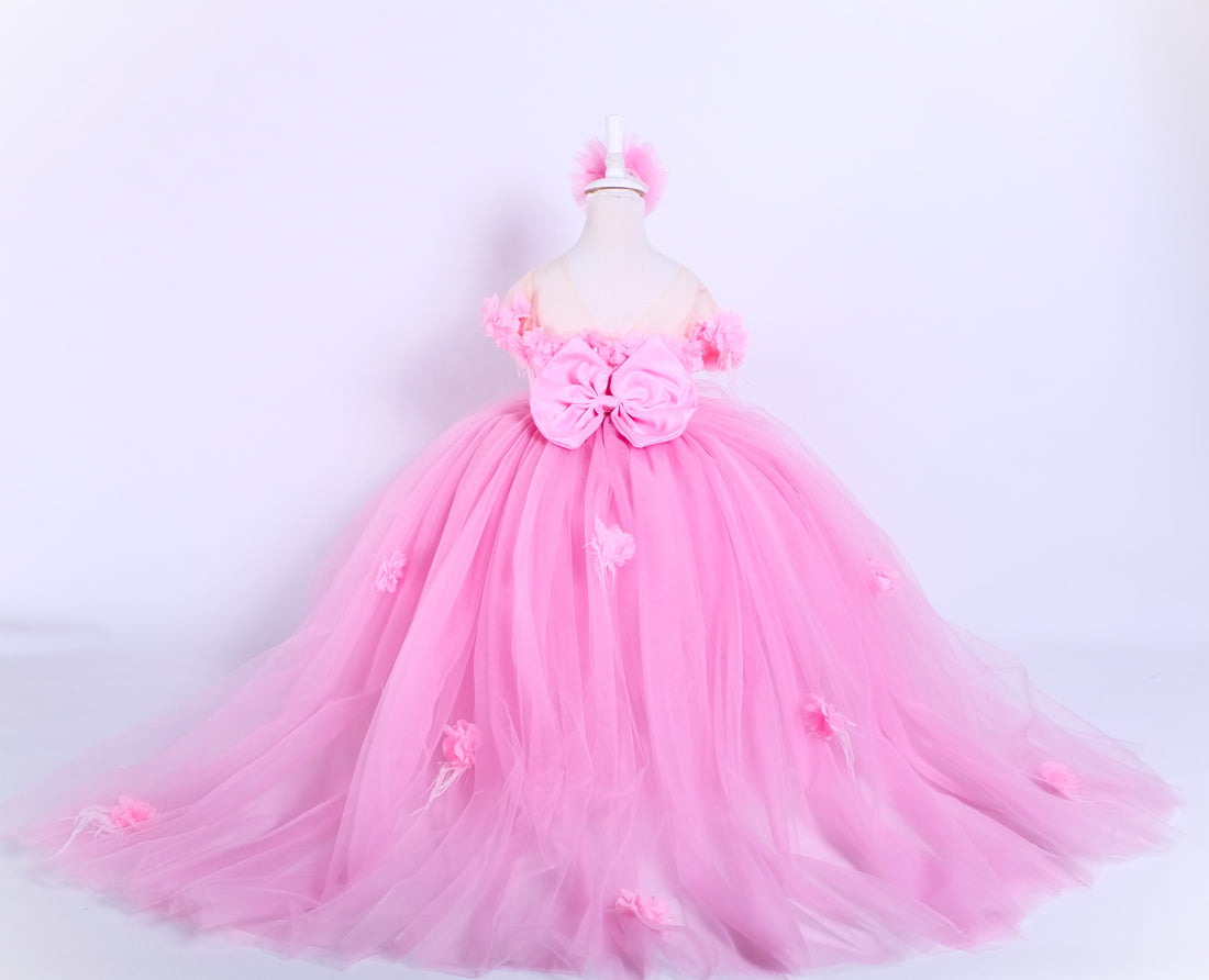 Rebecca flower girl dress pink Baby Girl Dress for Special Occasion