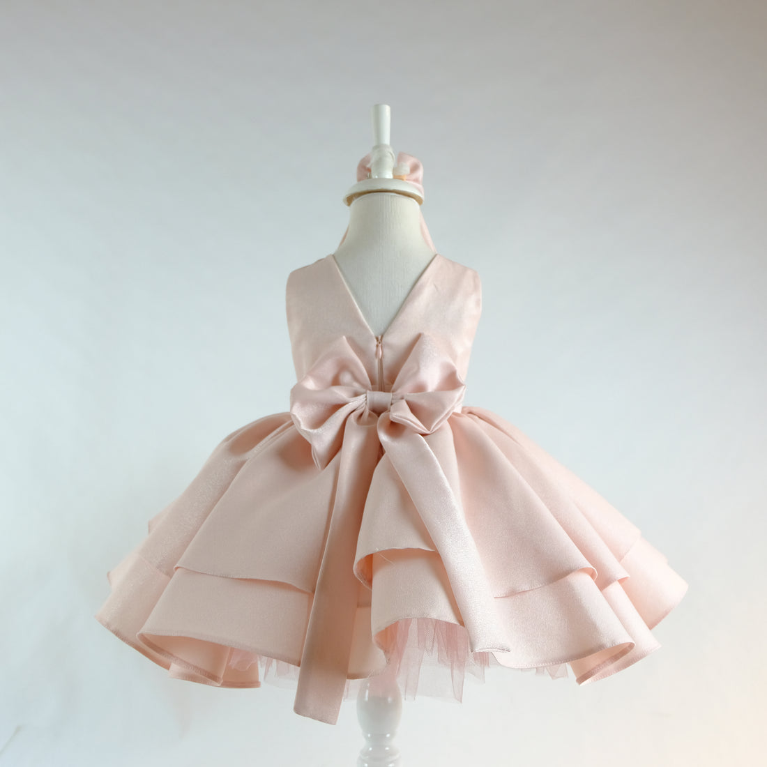 Ivy Organza flower girl dress bright blush Baby Girl Dress for Special Occasion