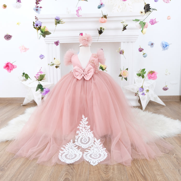 Rosy girl dress (blush)