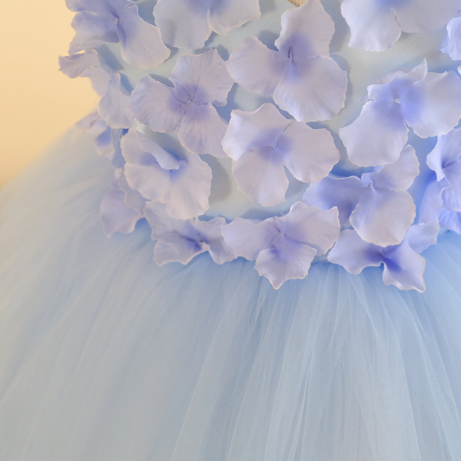 Nalla 3d flower girl dress sky blue Baby Girl Dress