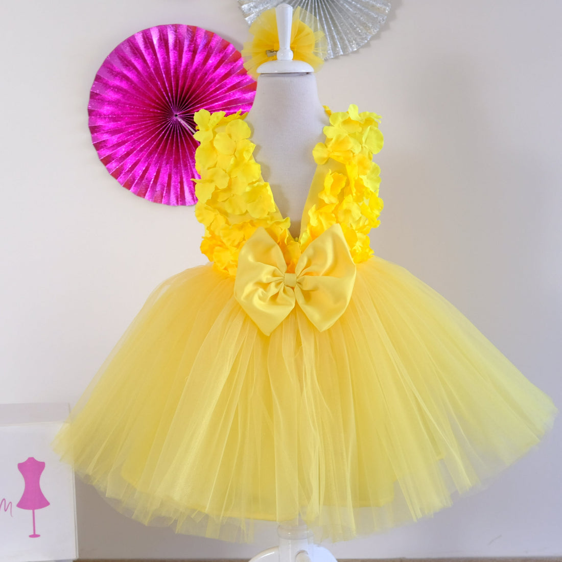 Nalla flower girl dress yellow Baby Girl Dress for Special Occasion