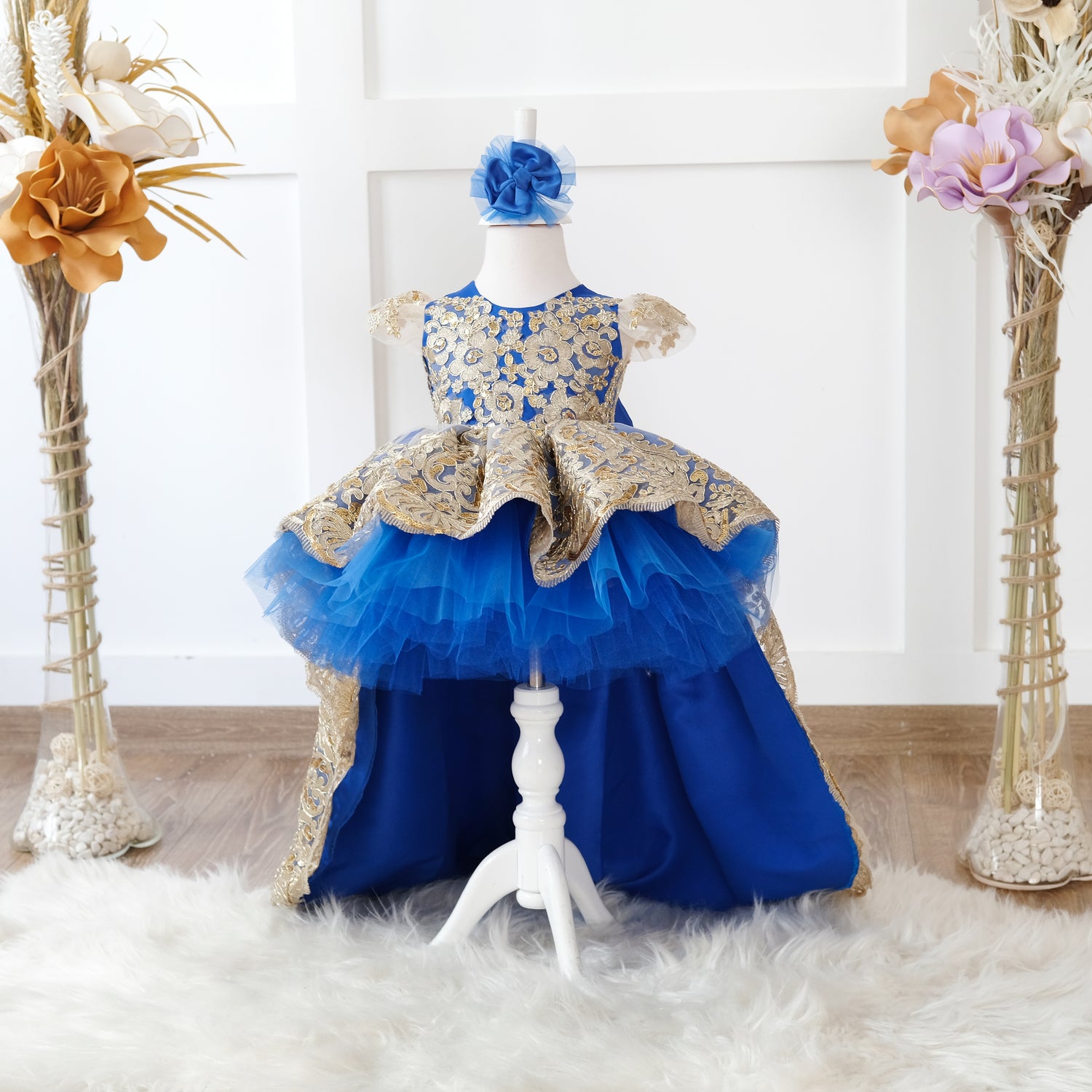 Princess Charlotte Dress royal blue Baby Girl Dress