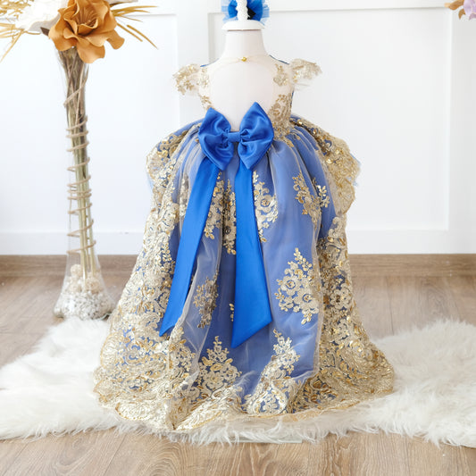 Princess Charlotte Dress royal blue Baby Girl Dress