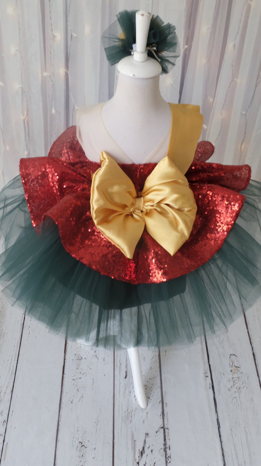 Gloria Christmas red dress Baby Girl Dress for Special Occasion
