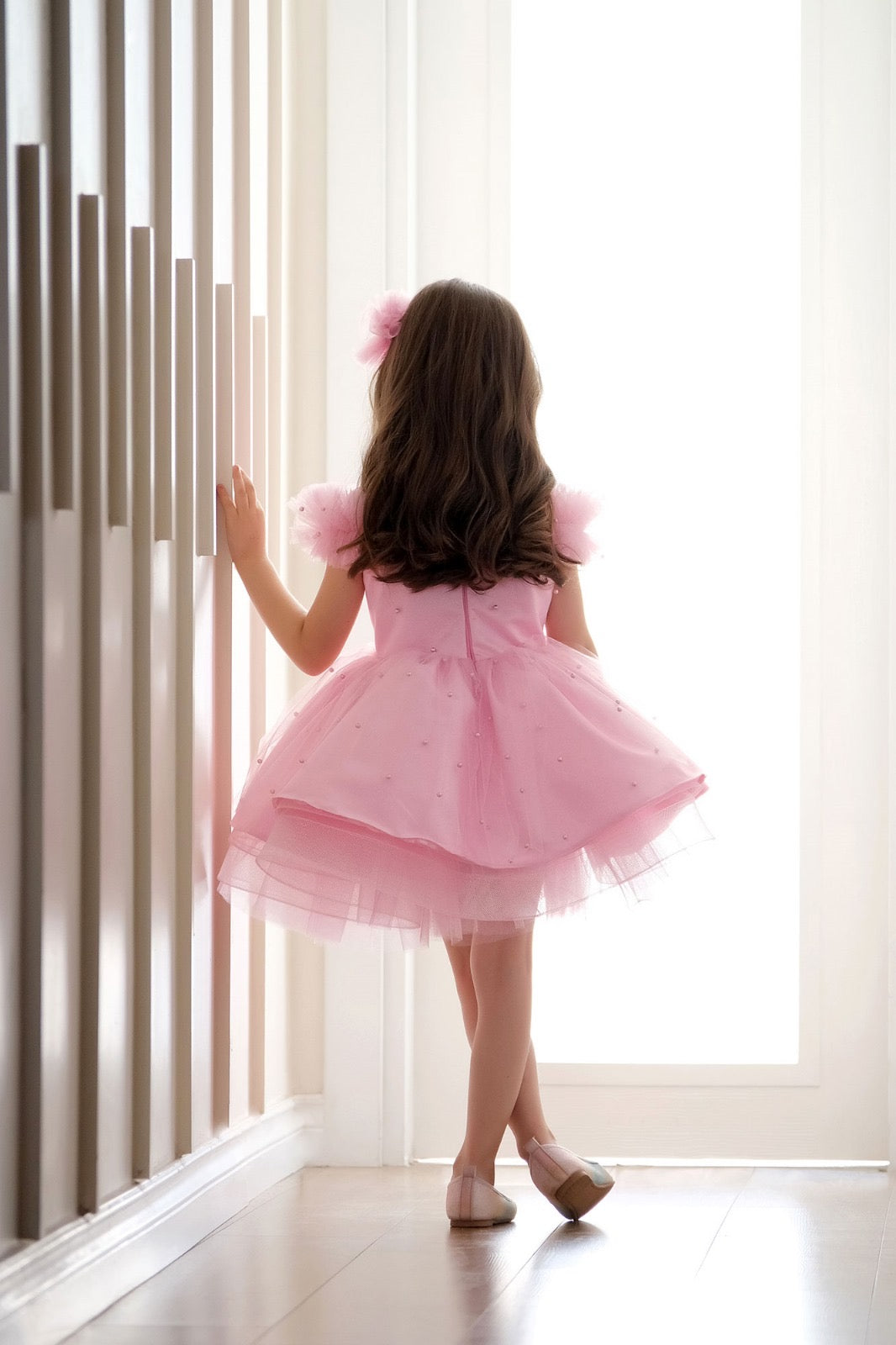 Taylor Girl Dress Pink Baby Girl Dress for Special Occasion