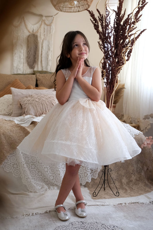Nina flower girl lace dress