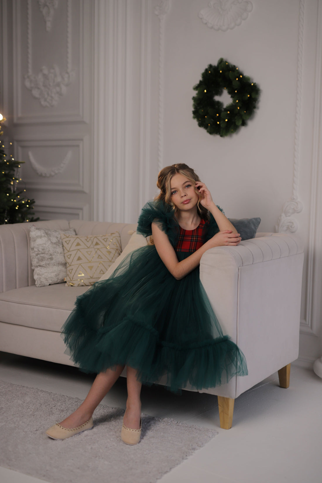 Noelle tartan girl dress Baby Girl Dress for Special Occasion