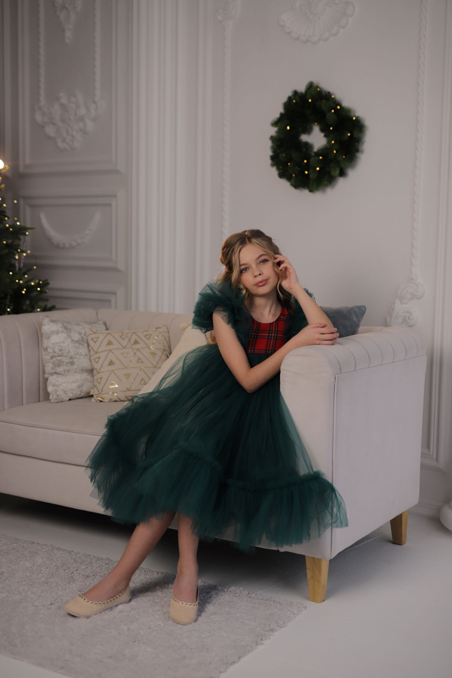 Noelle tartan girl dress Baby Girl Dress