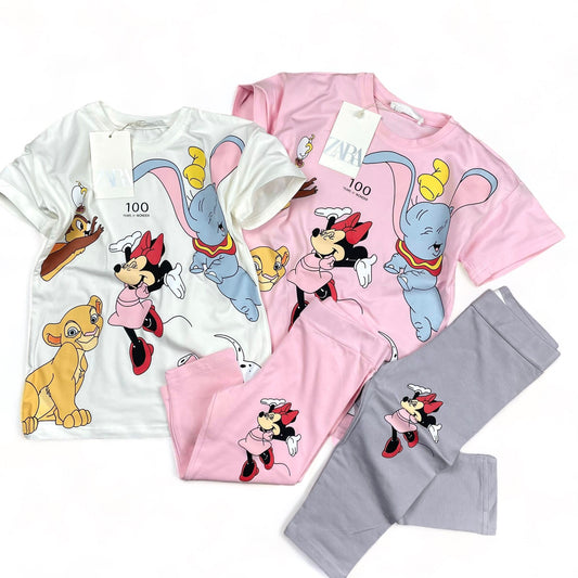 NWT Zara Toddler minnie mouse lion king 101 Dalmatians pajama set