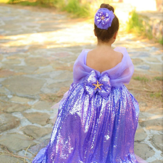 Ariel mermaid high low lilac dress