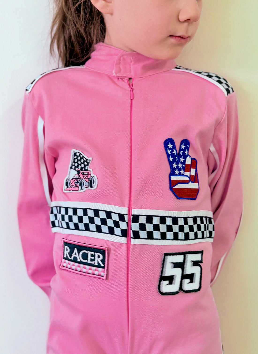 Pink Race F1 costume toddler Baby Girl Dress for Special Occasion
